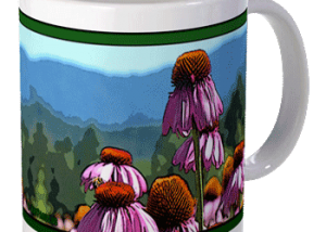 Hudson Valley Farm Art: Echinacea Mug